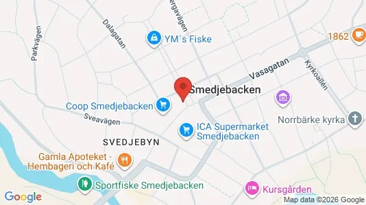 Apartments for rent i Smedjebacken - kort over placeringen