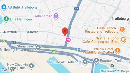 Apartments for rent i Trelleborg - kort over placeringen