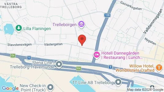 Apartments for rent i Trelleborg - kort over placeringen