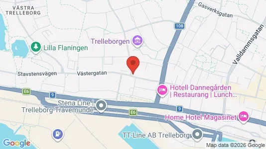 Apartments for rent i Trelleborg - kort over placeringen