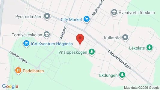 Apartments for rent i Höganäs - kort over placeringen