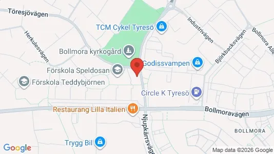 Apartments for rent i Tyresö - kort over placeringen