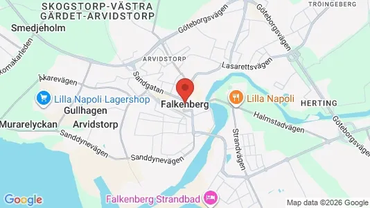 Houses for rent i Falkenberg - kort over placeringen