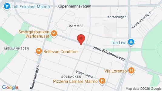 Apartments for rent i Malmö City - kort over placeringen