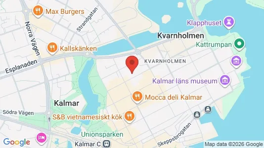 Apartments for rent i Kalmar - kort over placeringen