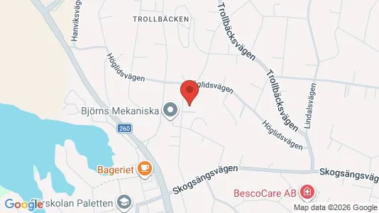 Apartments for rent i Tyresö - kort over placeringen