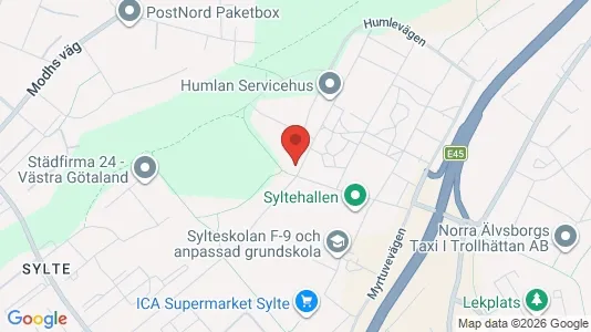 Apartments for rent i Trollhättan - kort over placeringen
