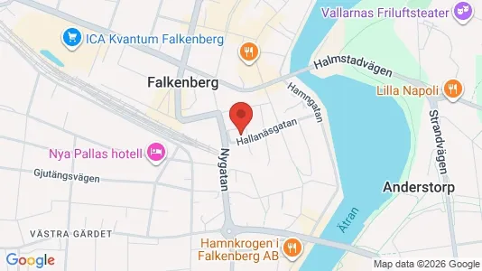 Apartments for rent i Falkenberg - kort over placeringen