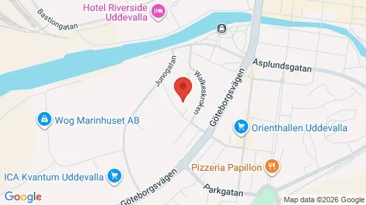 Apartments for rent i Uddevalla - kort over placeringen