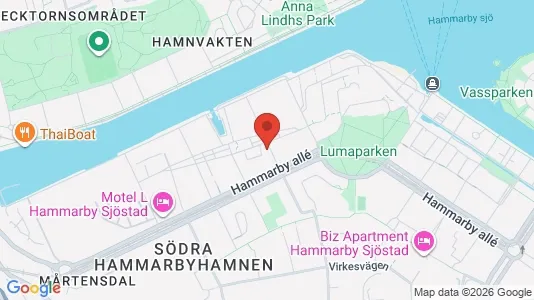 Apartments for rent i Hammarbyhamnen - kort over placeringen