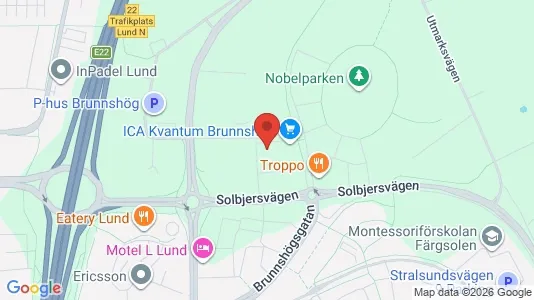 Apartments for rent i Lund - kort over placeringen