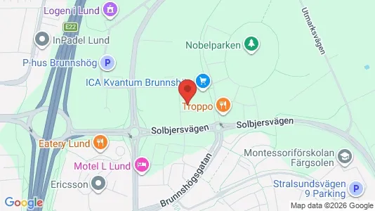 Apartments for rent i Lund - kort over placeringen