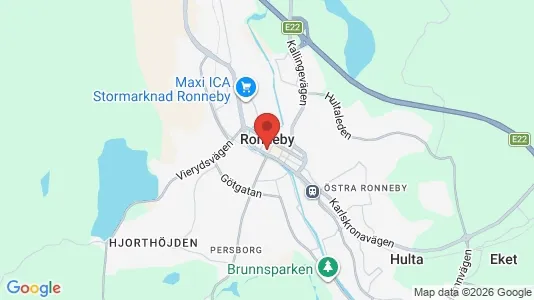 Houses for rent i Ronneby - kort over placeringen