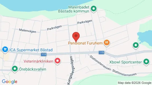 Apartments for rent i Båstad - kort over placeringen