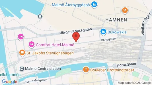 Apartments for rent i Malmö City - kort over placeringen