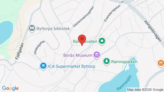 Apartments for rent i Borås - kort over placeringen