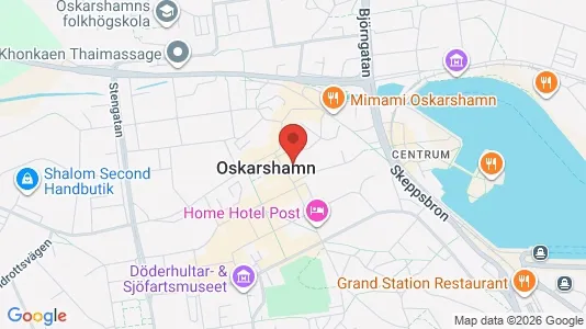 Apartments for rent i Oskarshamn - kort over placeringen