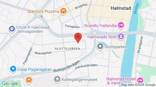 Apartments for rent i Halmstad - kort over placeringen