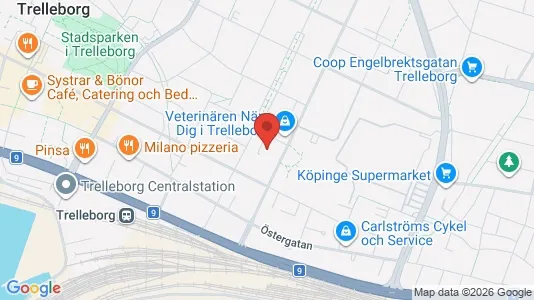 Apartments for rent i Trelleborg - kort over placeringen