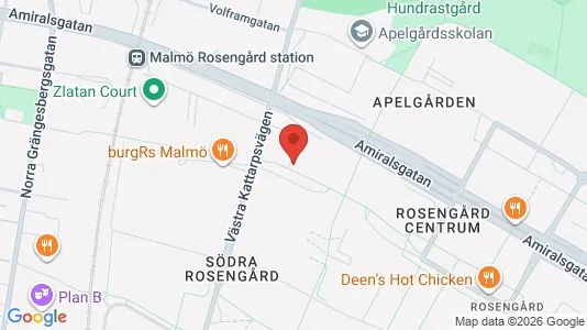 Apartments for rent i Rosengård - kort over placeringen