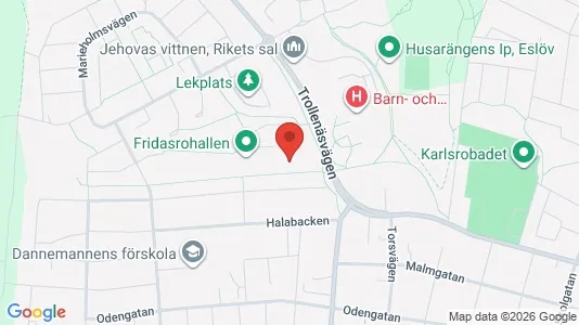 Apartments for rent i Eslöv - kort over placeringen