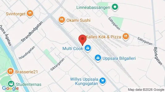 Apartments for rent i Uppsala - kort over placeringen