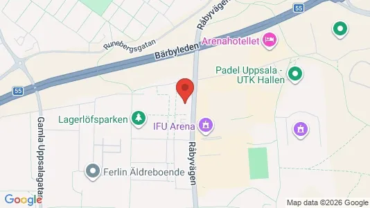 Apartments for rent i Uppsala - kort over placeringen