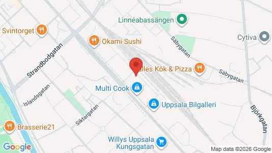 Apartments for rent i Uppsala - kort over placeringen