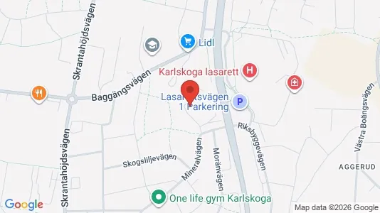 Rooms for rent i Karlskoga - kort over placeringen
