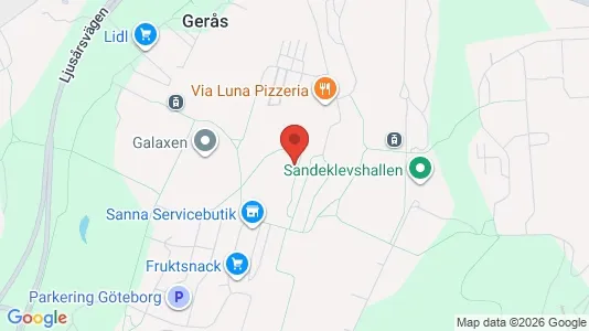 Apartments for rent i Gothenburg East - kort over placeringen