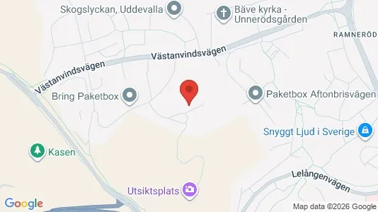 Rooms for rent i Uddevalla - kort over placeringen