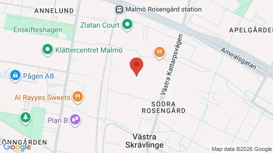 Apartments for rent i Rosengård - kort over placeringen