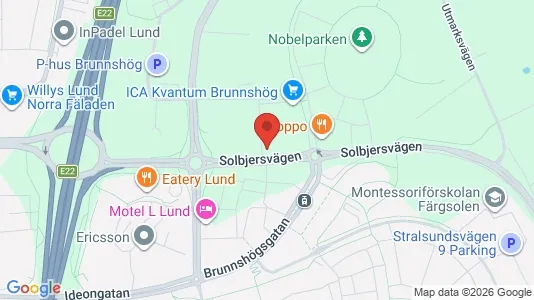 Apartments for rent i Lund - kort over placeringen