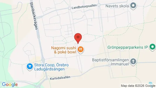 Apartments for rent i Örebro - kort over placeringen