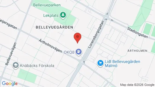 Apartments for rent i Malmö City - kort over placeringen