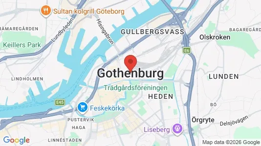 Apartments for rent i Gothenburg City Centre - kort over placeringen