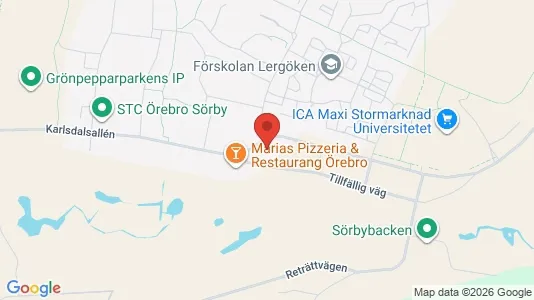 Apartments for rent i Örebro - kort over placeringen