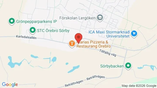Apartments for rent i Örebro - kort over placeringen