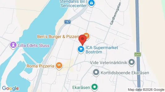 Apartments for rent i Lilla Edet - kort over placeringen