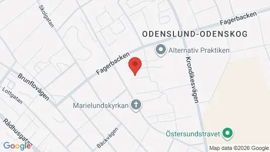 Apartments for rent i Östersund - kort over placeringen