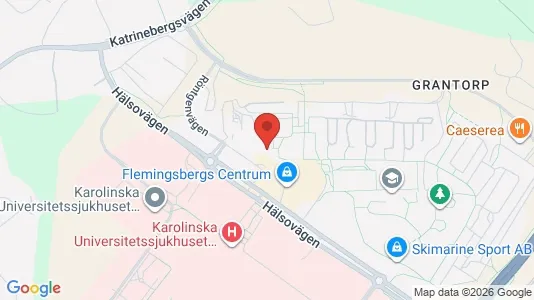 Rooms for rent i Huddinge - kort over placeringen
