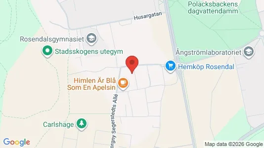 Apartments for rent i Uppsala - kort over placeringen