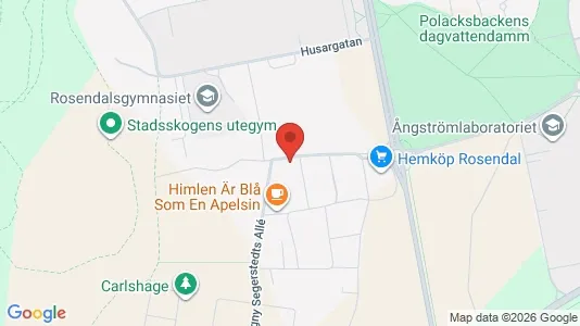 Apartments for rent i Uppsala - kort over placeringen