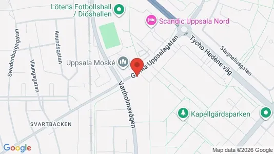 Apartments for rent i Uppsala - kort over placeringen