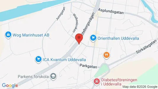 Apartments for rent i Uddevalla - kort over placeringen