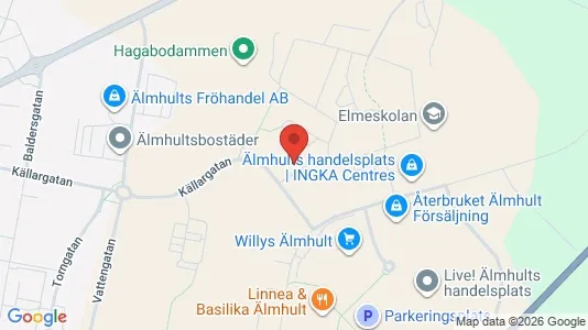 Apartments for rent i Älmhult - kort over placeringen