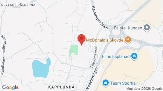 Apartments for rent i Skövde - kort over placeringen