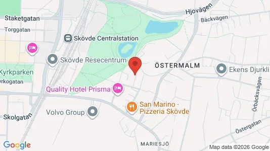 Apartments for rent i Skövde - kort over placeringen