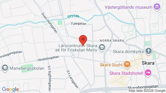 Apartments for rent i Skara - kort over placeringen