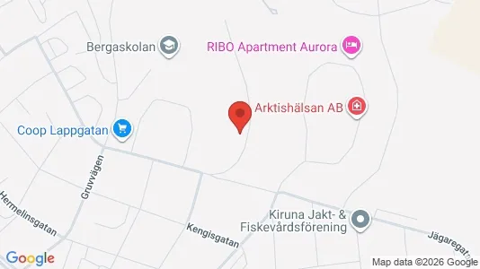 Apartments for rent i Kiruna - kort over placeringen